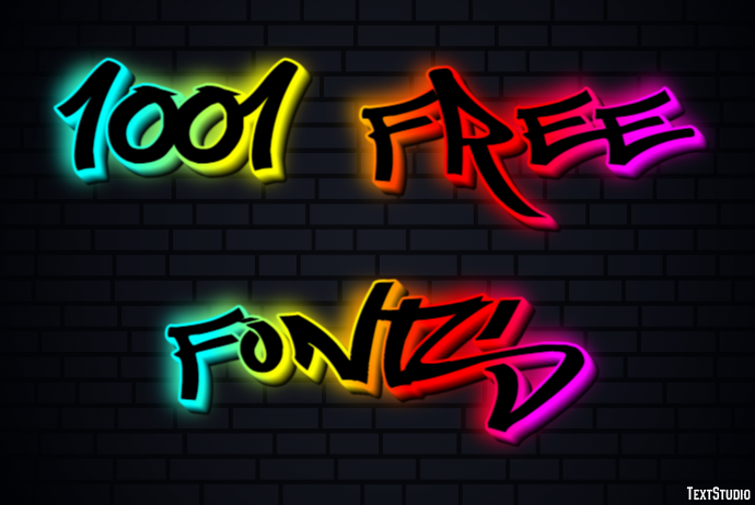 1001 Free Fonts Text Effect