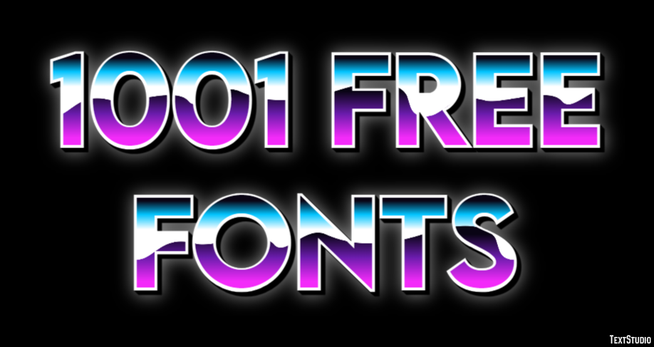 1001 Free Fonts Text Effect