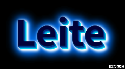 Leite Efeito de texto
