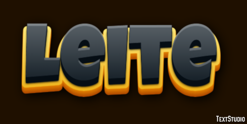 Leite Efeito de texto