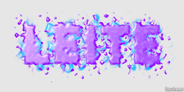 Leite Efeito de texto
