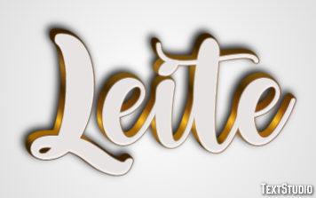 Leite Efeito de texto