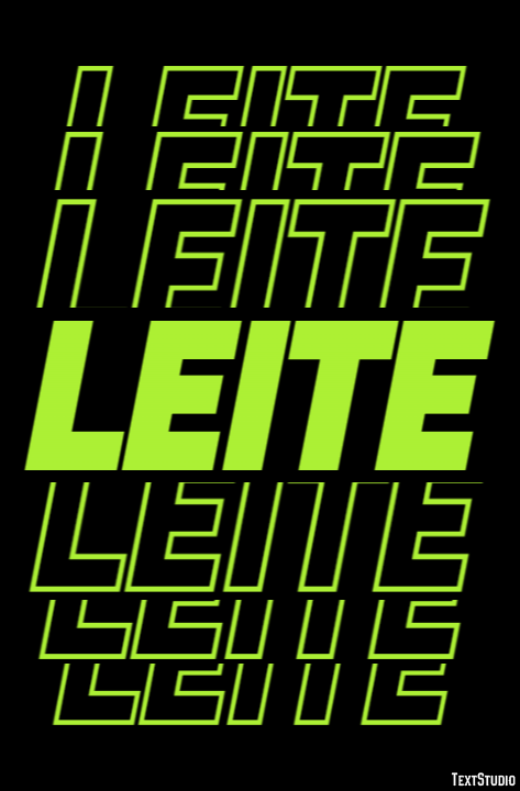 Leite Efeito de texto