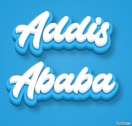 Addis Ababa Texteffekt