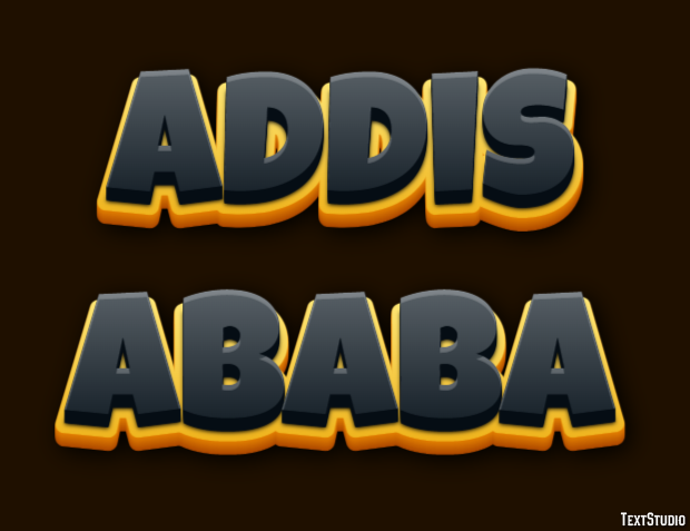 Addis Ababa Texteffekt