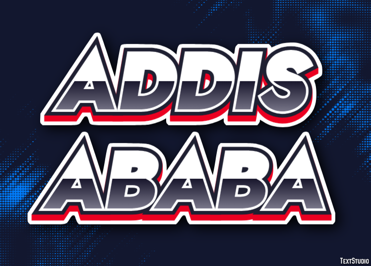 Addis Ababa Texteffekt