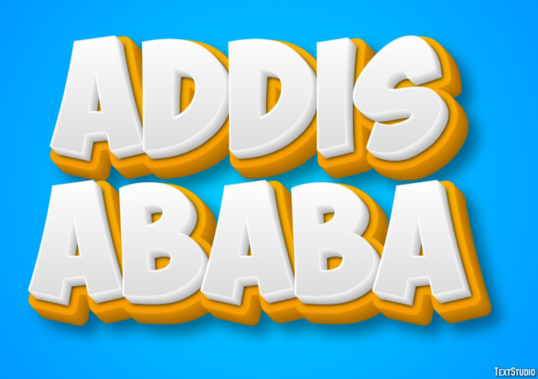 Addis Ababa Efekt tekstowy