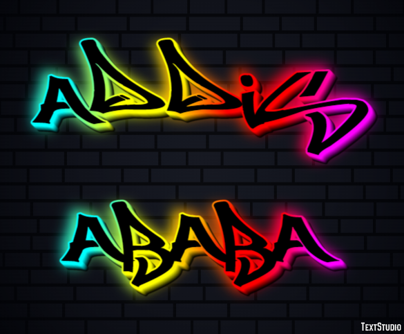 Addis Ababa Эффект текста
