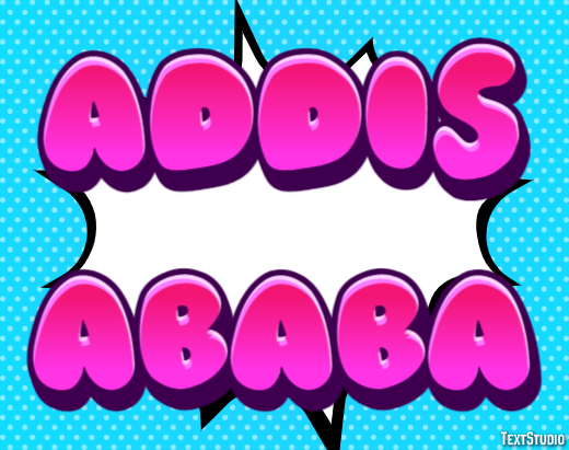 Addis Ababa Texteffekt
