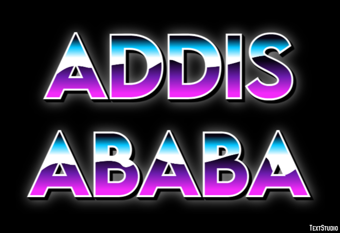 Addis Ababa Text Effect