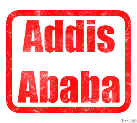 Addis Ababa Texteffekt