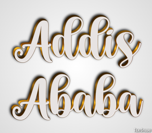 Addis Ababa Texteffekt