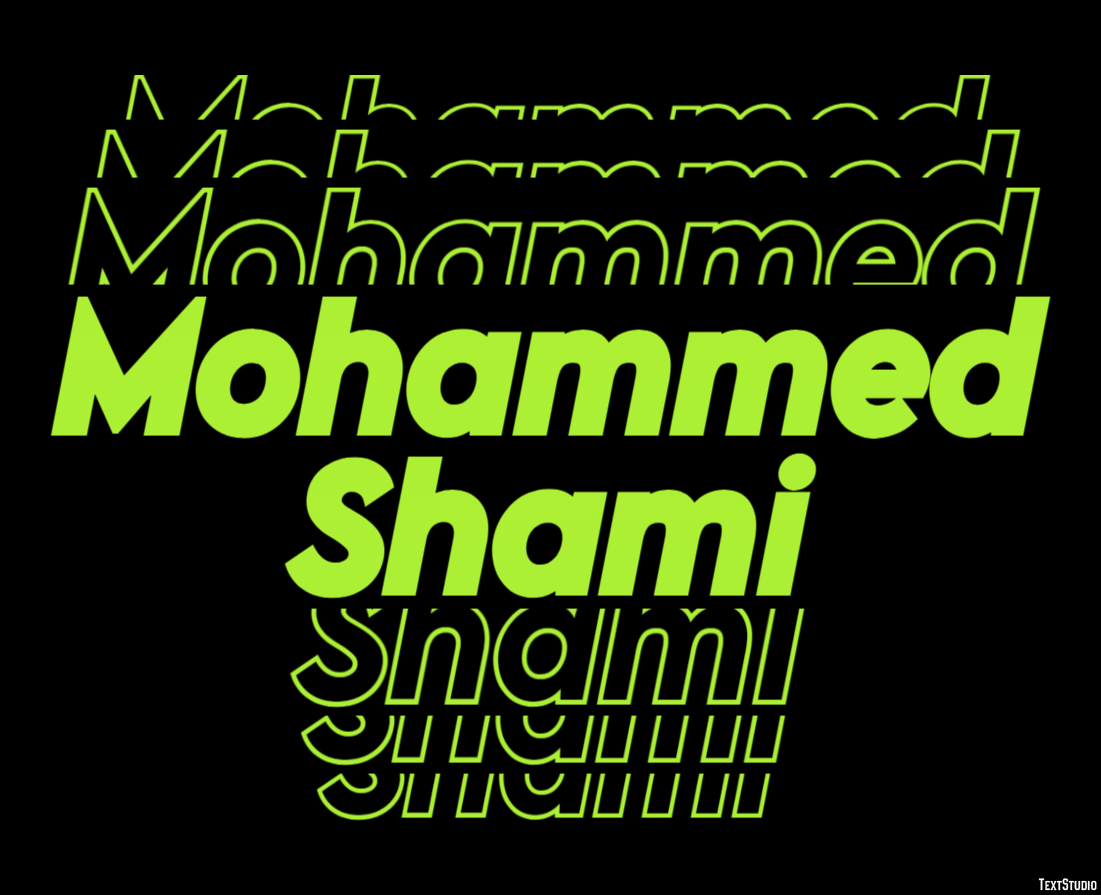 Mohammed Shami Efekt tekstowy