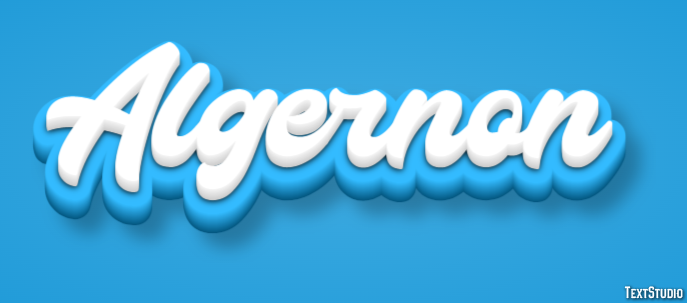 Algernon Text Effect