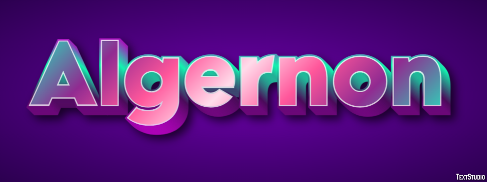 Algernon Text effect