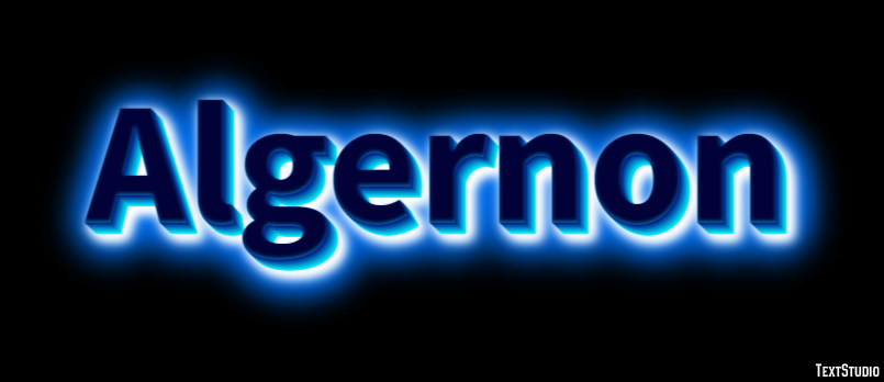 Algernon Text effect