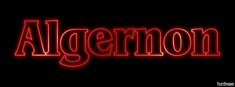 Algernon Text effect