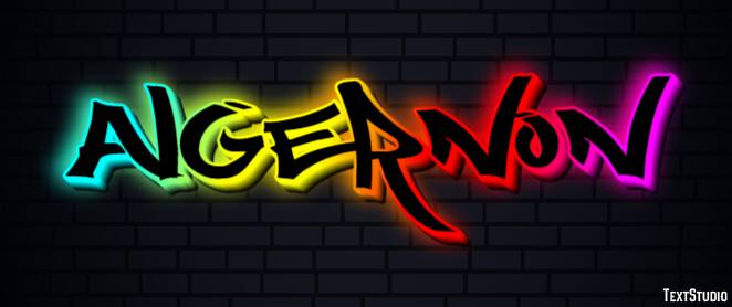 Algernon Text effect