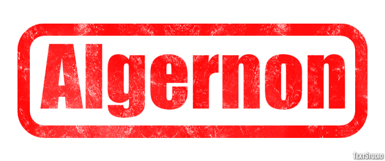 Algernon Text effect