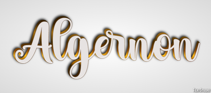 Algernon Text effect