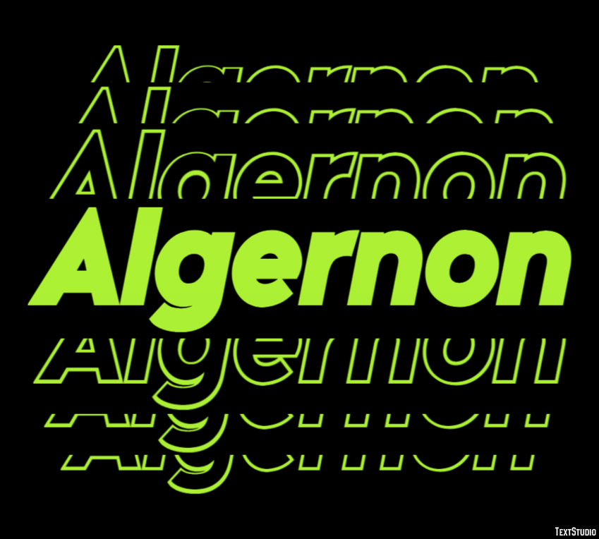 Algernon Text Effect