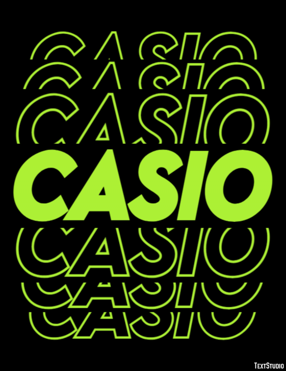 Casio Efecto de texto