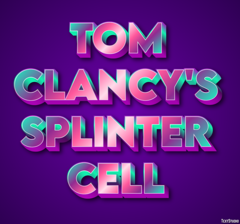 Tom Clancy's Splinter Cell Effetto testo