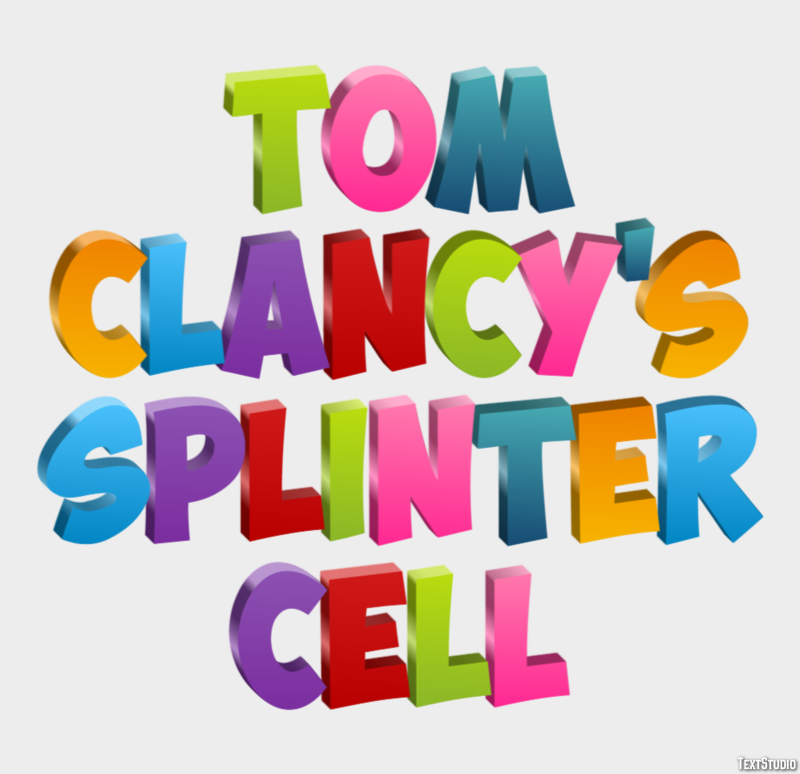 Tom Clancy's Splinter Cell Effetto testo