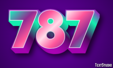 787 Text Effect