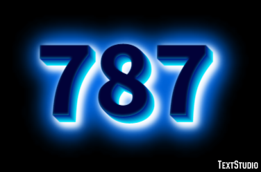 787 Text Effect