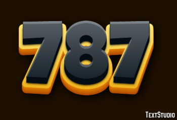 787 Text Effect