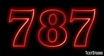 787 Text Effect