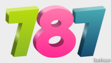787 Text Effect
