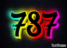 787 Text Effect