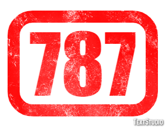 787 Text Effect