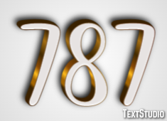 787 Text Effect