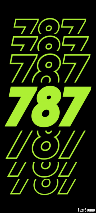 787 Text Effect