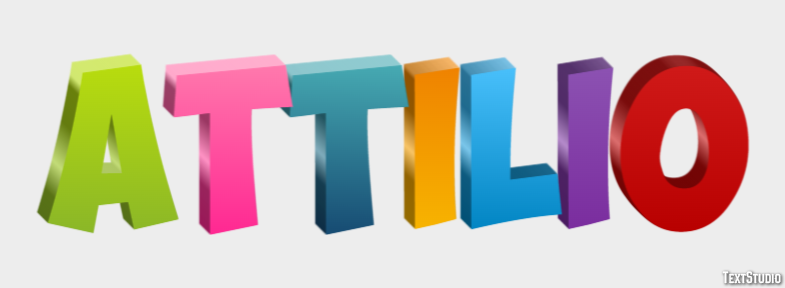 Attilio Text effect