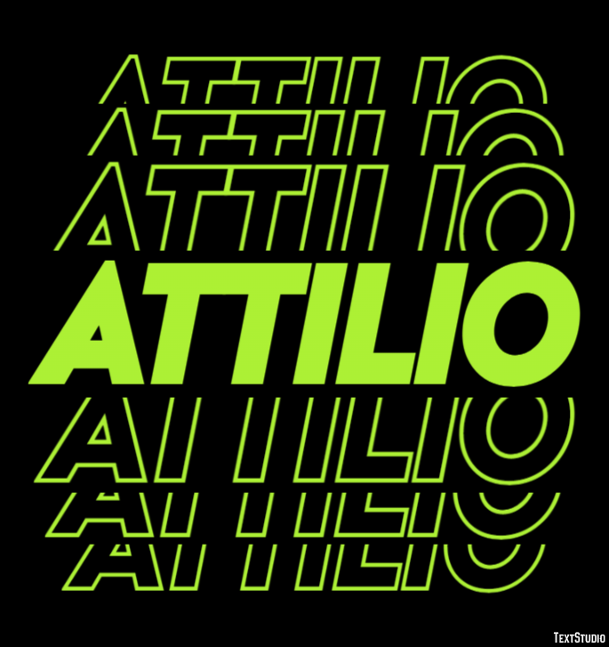 Attilio Efecto de Texto