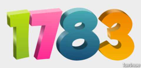 1783 Efecto de Texto
