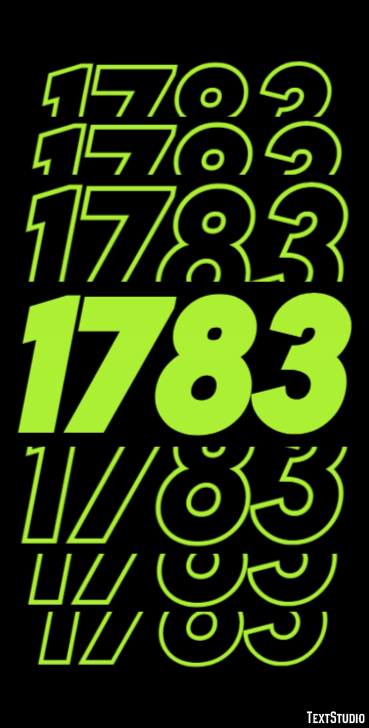1783 Text Effect