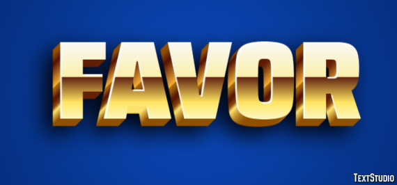 Favor Efeito de texto