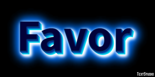 Favor Effetto testo