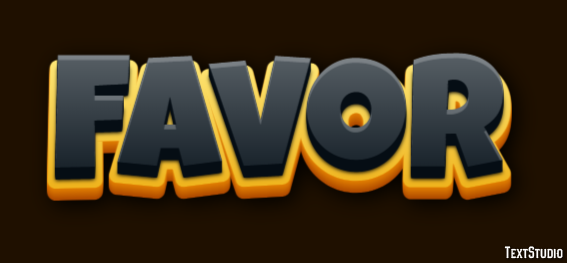Favor Efeito de texto