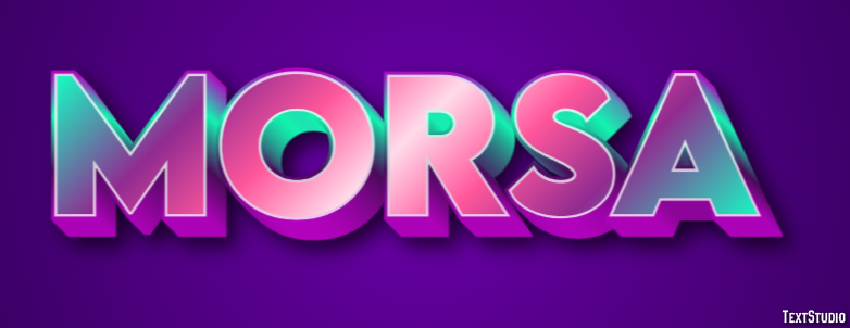 Morsa Tekst effect