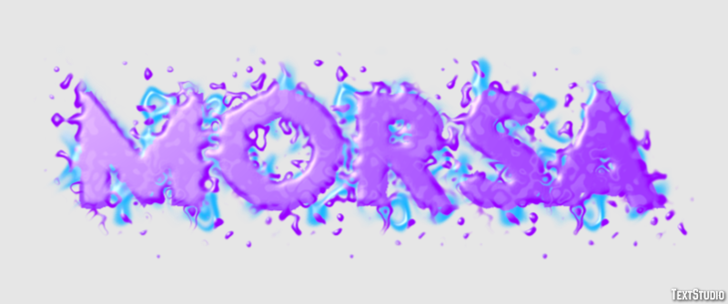 Morsa Efecto de Texto