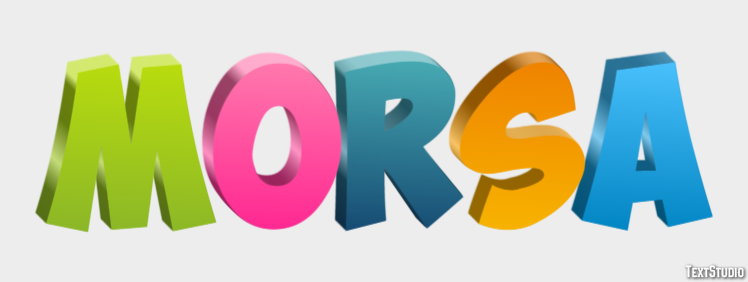 Morsa Tekst effect