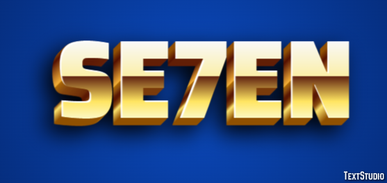 Se7en Effetto testo