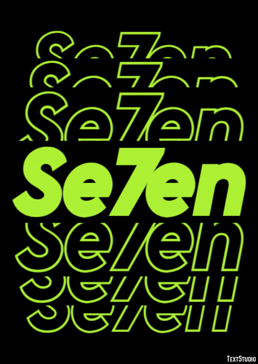 Se7en Text Effect