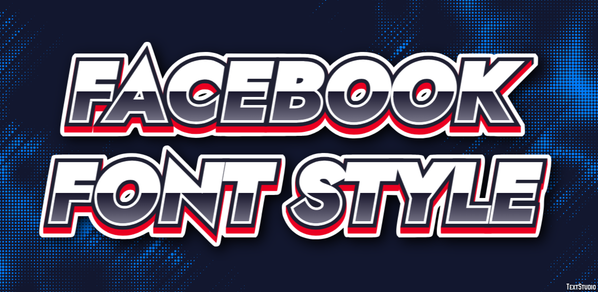 Facebook Font Style Effetto testo